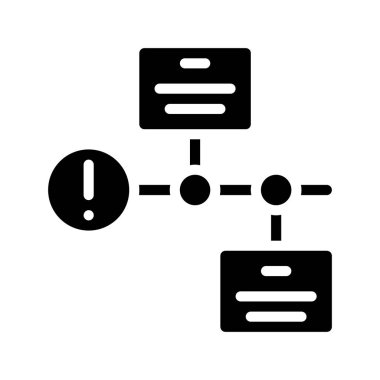 Kriz Zaman Çizgisi ikon vektör illüstrasyonu 