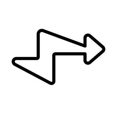 Elektrik Bilgi Akımı simgesi, vektör illüstrasyonu basit tasarım