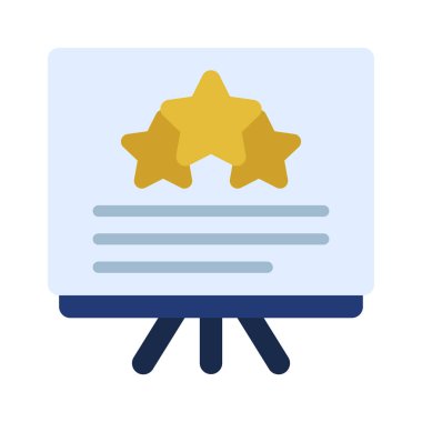 beyaz tahta web simgesi vektör illüstrasyonu