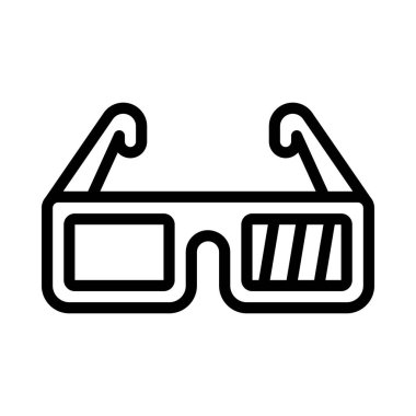 göz gözlük simge vektör çizim