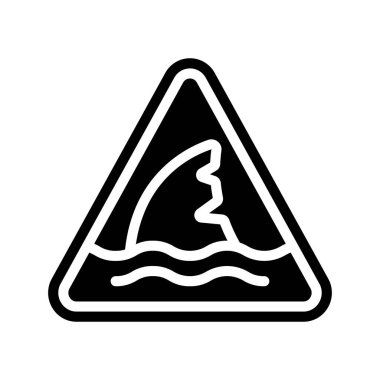 Shark web icon vector illustration