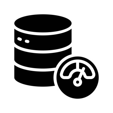 Veri Performans simgesi, vektör illüstrasyonu   