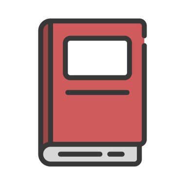 kitap simgesi, vektör illüstrasyonu