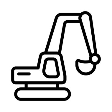 Kazıcı Kazıcı simgesi, vektör illüstrasyonu