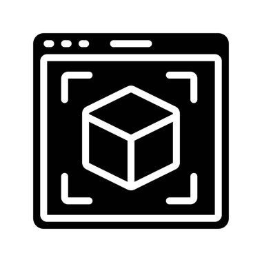 Web sitesi simgesi, vektör illüstrasyonu basit tasarım