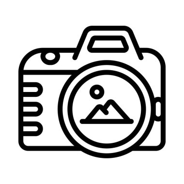  Seyahat Fotoğrafçısı ikon vektör illüstrasyonu