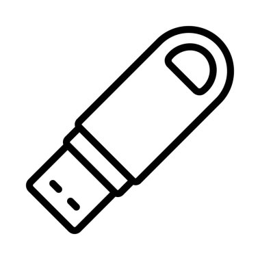usb çubuk simgesi vektör illüstrasyonu