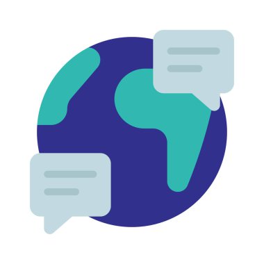 İletiler web simgesi vektör illüstrasyonu