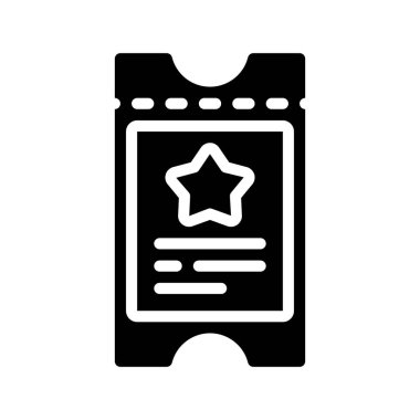 Bilet web simge vektör çizim    