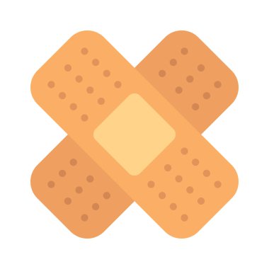 Tıbbi bandajlar beyaz arka planda izole edilmiş. Sıva. 