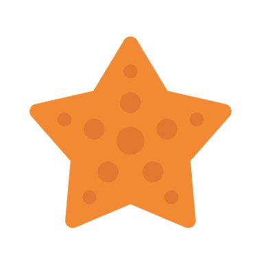  Yıldız balık simgesi vektör illüstrasyonu