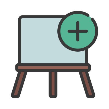 Yeni Canvas simgesi vektör illüstrasyon tasarımı