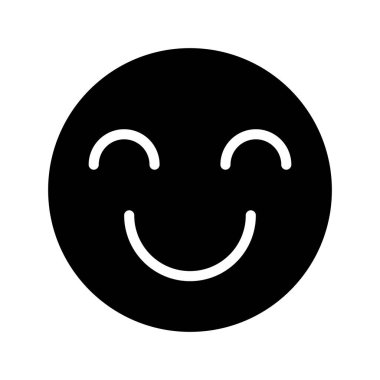 Mutlu gülümsemek ifade, vektör çizim