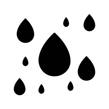 Su damlaları vektör illüstrasyonu. Yağmur Damlaları 