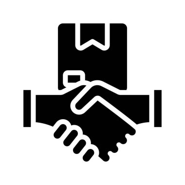 Tedarikçi web simgesi vektör illüstrasyonu