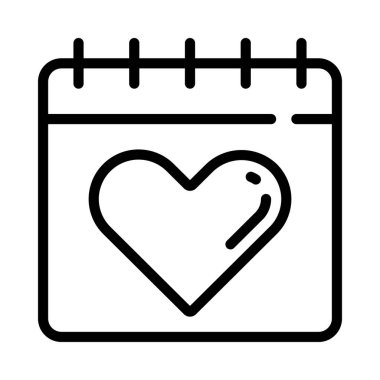 Sağlık Denetimi takvim tarihi simgesi, vektör illüstrasyonu