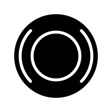 Sıralı Çekme Topu düz simgesi, vektör illüstrasyonu 