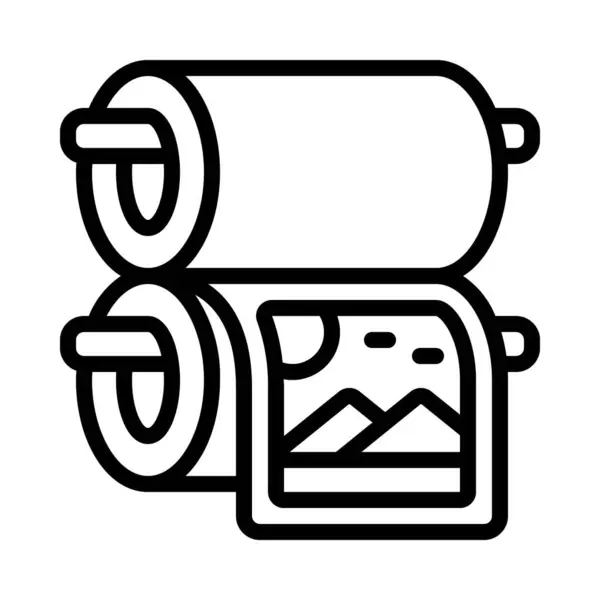 Drucker Rolls Symbol Vektor Illustration — Stockvektor