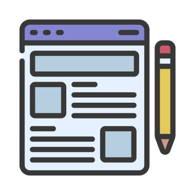 Günlük simgesi vektör illüstrasyon tasarımı