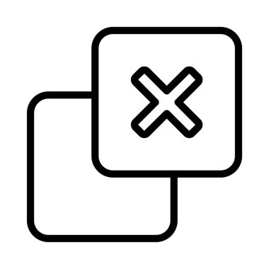 Katman simgesi vektör illüstrasyon tasarımını sil