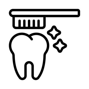 Temiz Diş simgesi vektör illüstrasyon tasarımı