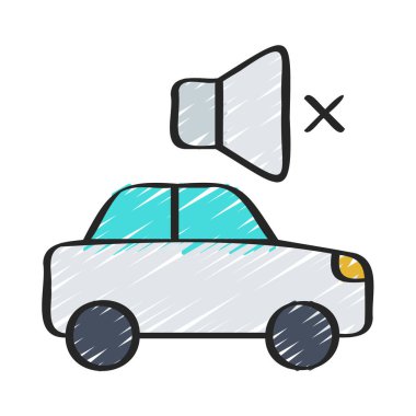 araba simgesi, vektör illüstrasyonu basit tasarım 