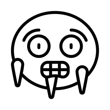 Beyaz arkaplanda duygu simgeleri izole edildi