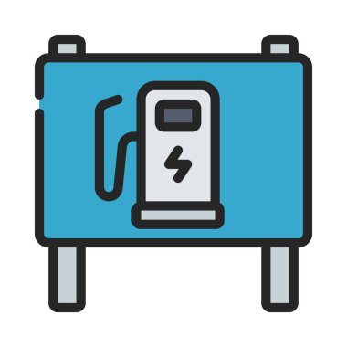 İstasyon İşaretleme Web simgesi vektör çizimi yükleniyor