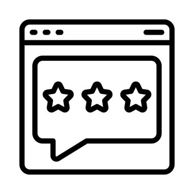 Web Sitesi İnceleme simgesi, vektör illüstrasyonu