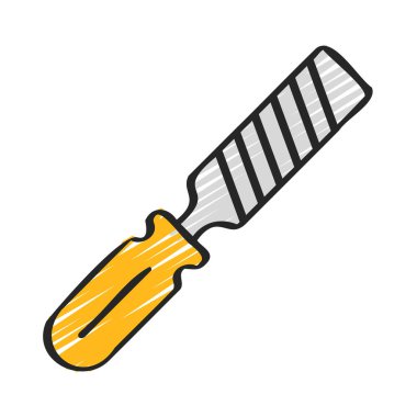 El Dosyası Aracı izole edilmiş simge, vektör 