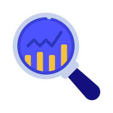 analitik web simgesi vektör illüstrasyonu