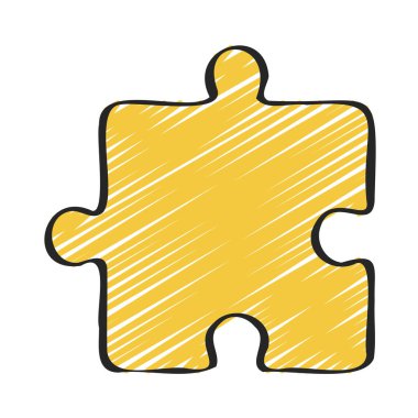 yapboz parçası vektör çizimi