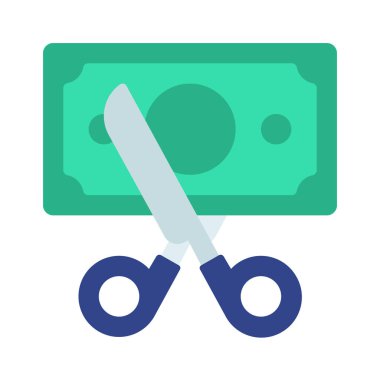 Kesme Maliyeti web simgesi vektör illüstrasyonuName