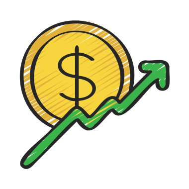 Financial Increase icon, vector illustration  