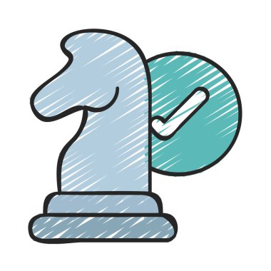 strateji web simgesi vektör illüstrasyonu