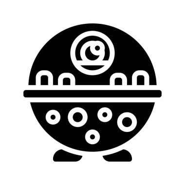 Yuvarlak Benekli Çene Canavarı 'nın sevimli çizgi filmi.