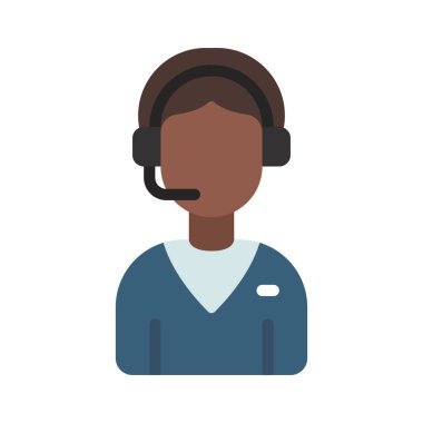 Yardım Hattı Man simge vektör illüstrasyon tasarımı