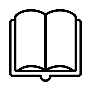 Kitap Uygulaması simgesi, vektör illüstrasyonu