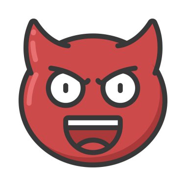 Devil Web simgesi vektör illüstrasyonu