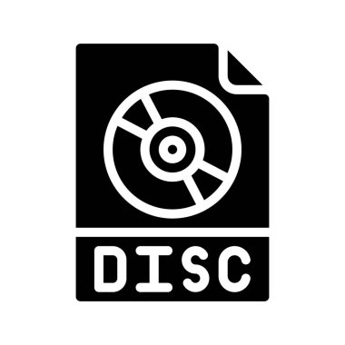 Disk düz simgesi, vektör illüstrasyonu 