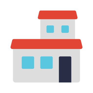 Basit ev simgesi vektör illüstrasyonu