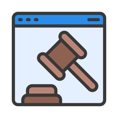 Web sitesi simgesi, vektör illüstrasyonu basit tasarım