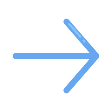  Sağ yön ok ikonu vektör illüstrasyonu 