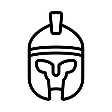 Roman Miğferi ikon vektör illüstrasyon tasarımı 