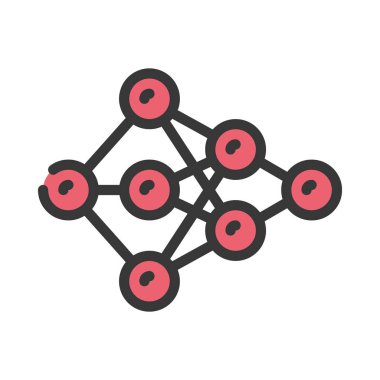 algoritma web simgesi vektör illüstrasyonu