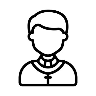 Rahip simgesi vektör illüstrasyon tasarımı