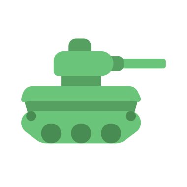 Ordu tankı ikonu vektör illüstrasyonu