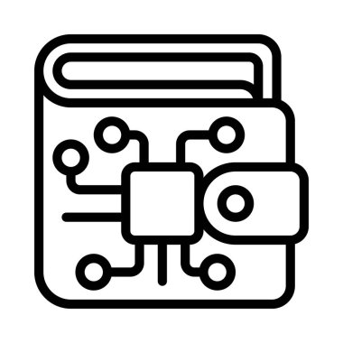 dijital cüzdan vektör çizimi tasarımı 