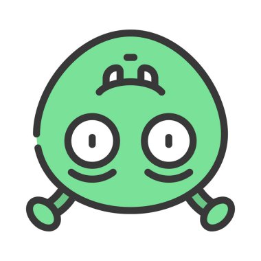 Simge vektör çizim tasarım gülümse