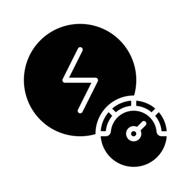 Hızlı şarj edilen simge vektör illüstrasyon tasarımı